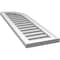 Ekena Millwork Quarter Round Top Right Surface Mount PVC Gable Vent w/ 2"W x 1-1/2"P Brickmould Frame, 12"W x 40"H GVPQR12X4002SF - alternate 4